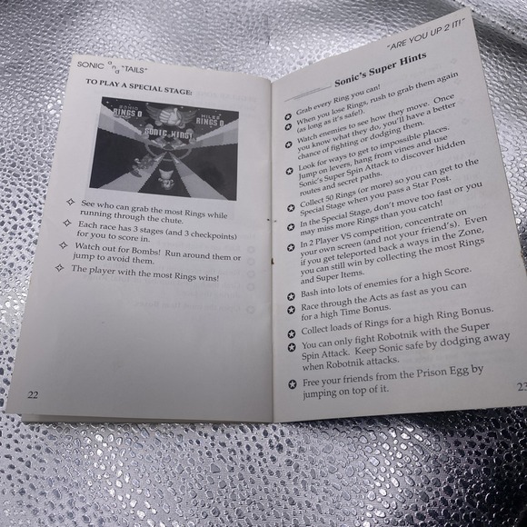 Sega Genesis Game Manuals Sonic The Hedge Hog 2 - Picture 14 of 15